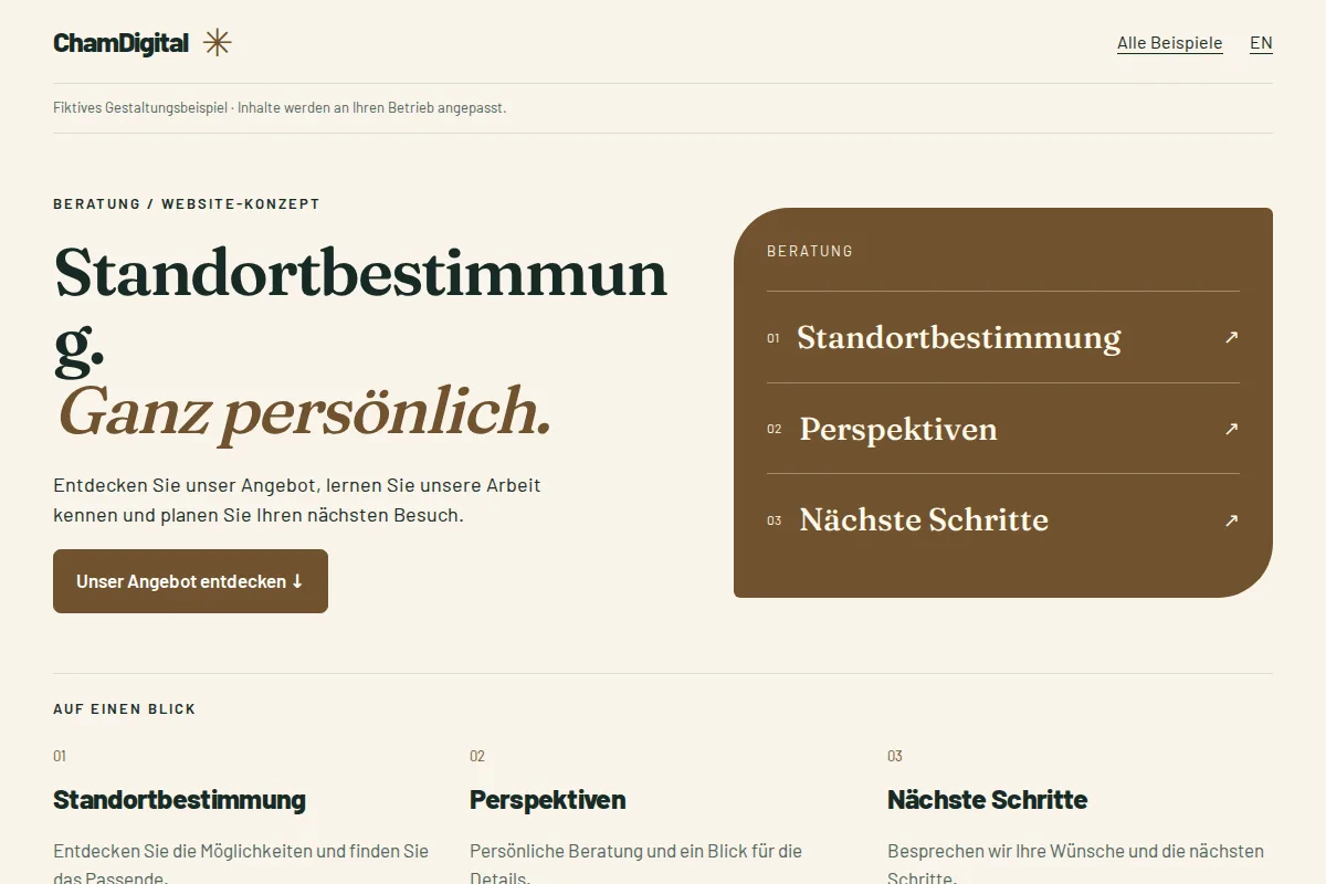 Beratung · Website-Beispiel